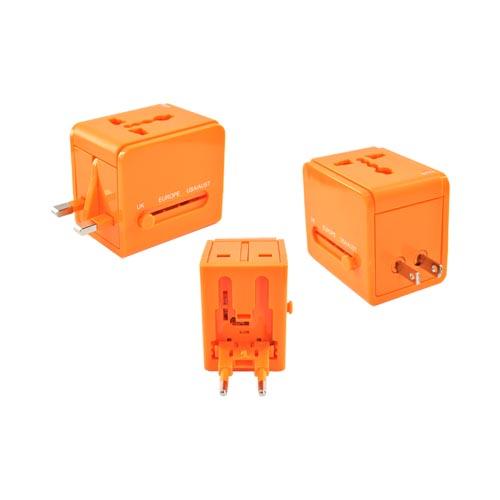 Original DCI 3 Type Travel Adapter, 26546-OR - Orange (UK/Europe/Australia)