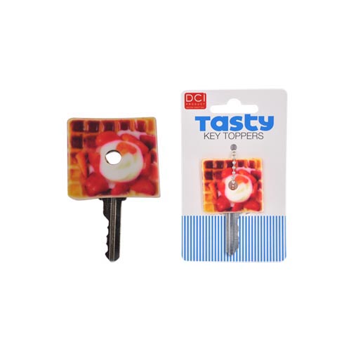 Original DCI Tasty Key Topper, 26874-WAF - Yellow Waffle w, Red Strawberries