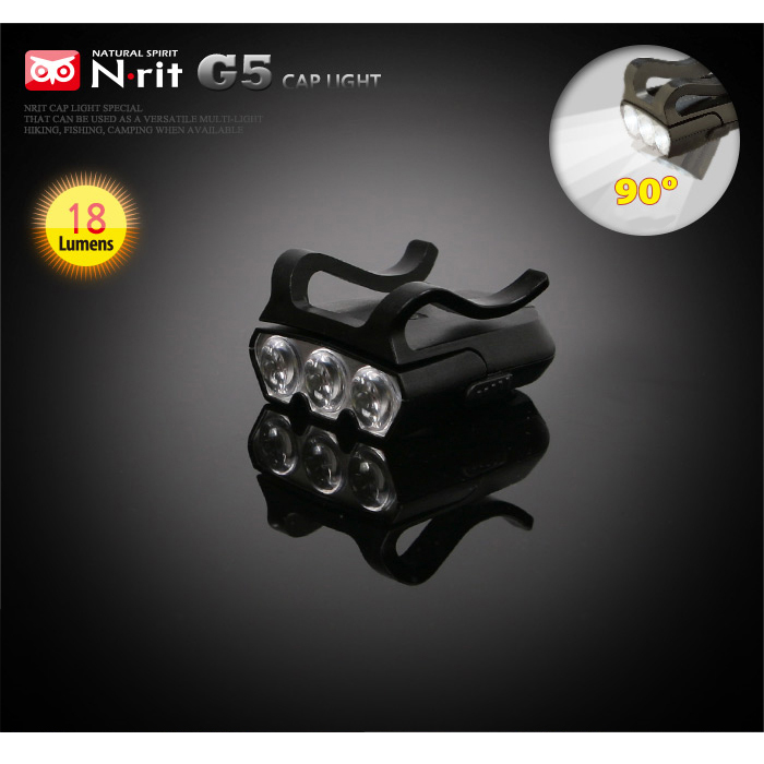 N-Rit MasterVision 3 LED Swivel Cap Light - Ultra Bright & Attaches to Cap Brim!