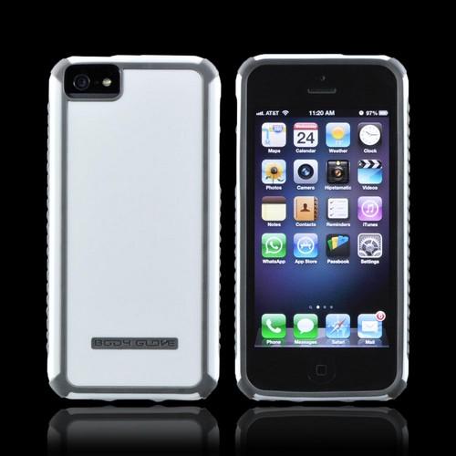 OEM Body Glove Tactic Apple iPhone 5/5S Hybrid Hard Case CRC92966 - White/ Gray