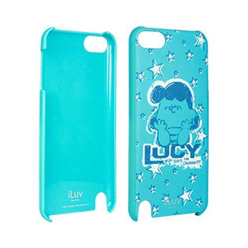 iLuv Snoopy Character Series Blue Crabby Lucy Rubberized Hard Case for Apple iPod Touch 5