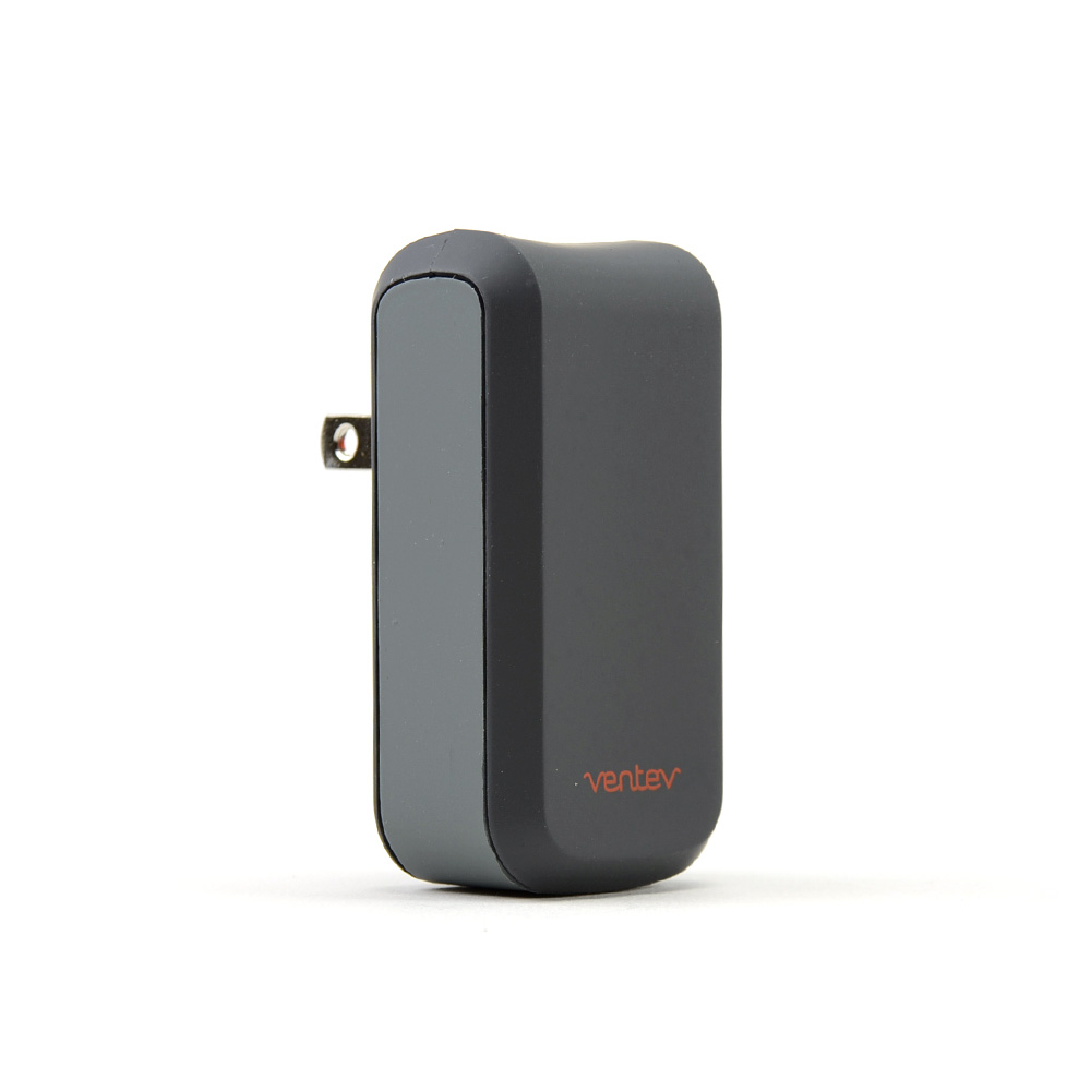 Ventev Black/ Gray Single 1A USB Port Wall Charger