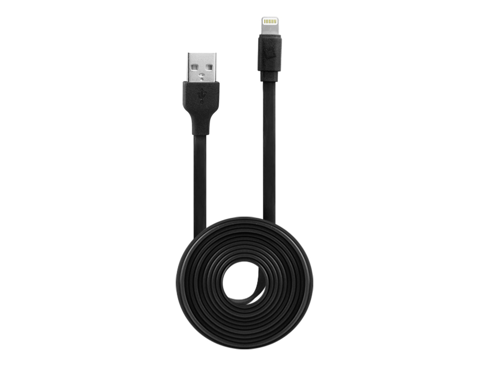 Black 4 Ft. Lightning Compatible Flat Wire Charging Data Sync Cable (Apple MFI Certified) Black 4 Ft. Lightning Compatible Flat Wire Charging Data Sync Cable (Apple MFI Certified)