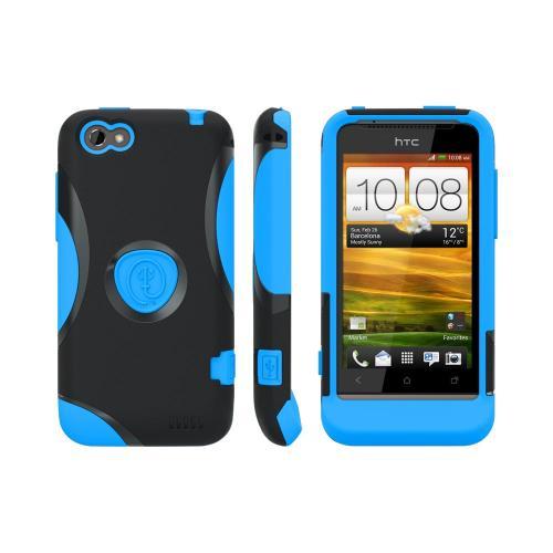 OEM Trident Aegis HTC One V Hard Cover Over Silicone Case w/ Screen Protector - Blue/ Black OEM Trident Aegis HTC One V Hard Cover Over Silicone Case w/ Screen Protector - Blue/ Black