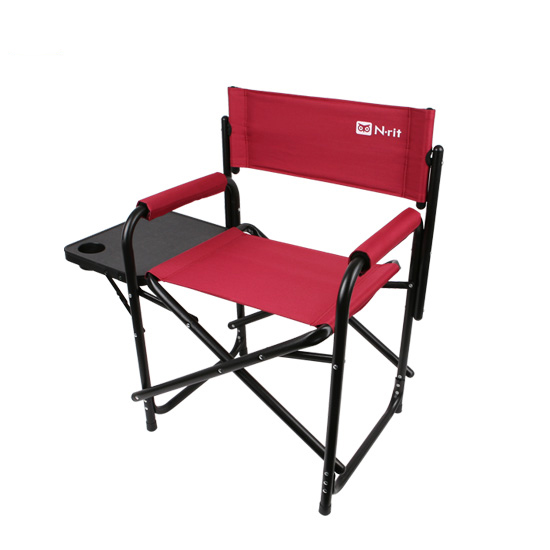 Red/Black Folding Chair w/ Cup Holder and Table – Perfect for Camping, Patios, Beaches Red/Black Folding Chair w/ Cup Holder and Table – Perfect for Camping, Patios, Beaches