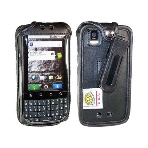 Original TurtleBack Premium Motorola Admiral Leather Pouch w/ Swivel Belt Clip - Black Original TurtleBack Premium Motorola Admiral Leather Pouch w/ Swivel Belt Clip - Black