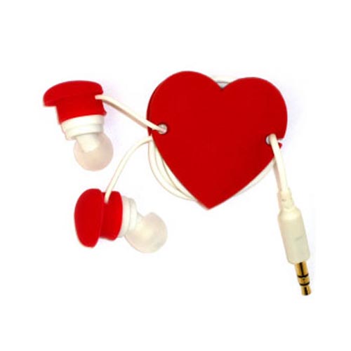 Headset Cord Wrapper - Red Heart