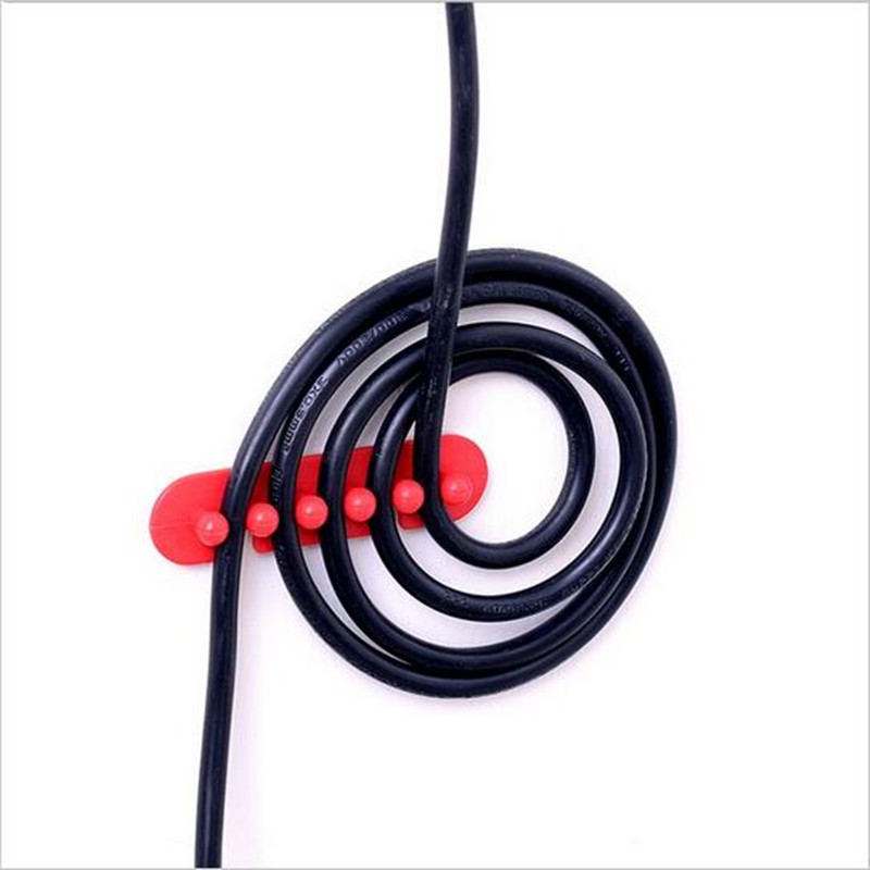 Tidy Cord Organizer [Red Perfect For Desktop Cable Management!