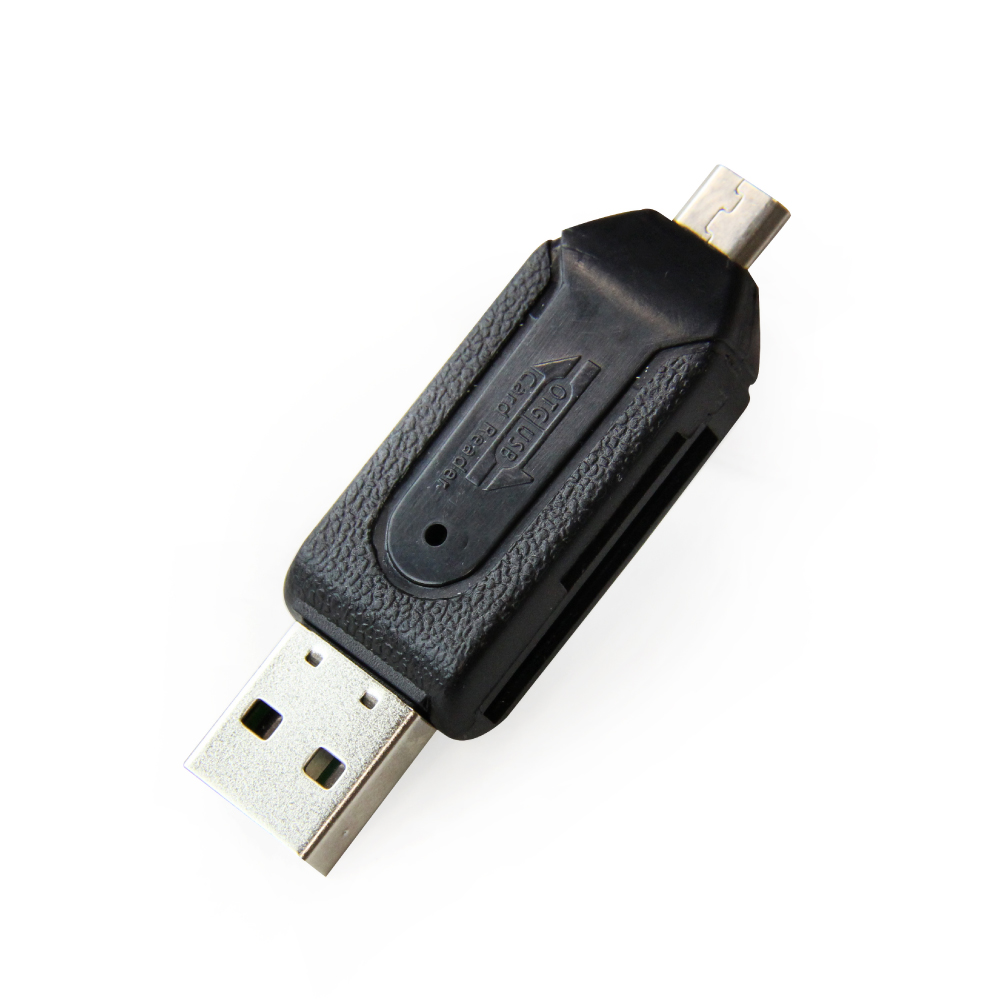 Black Universal Micro SD Flash USB Memory Card Reader For Mobile Phone & PC!