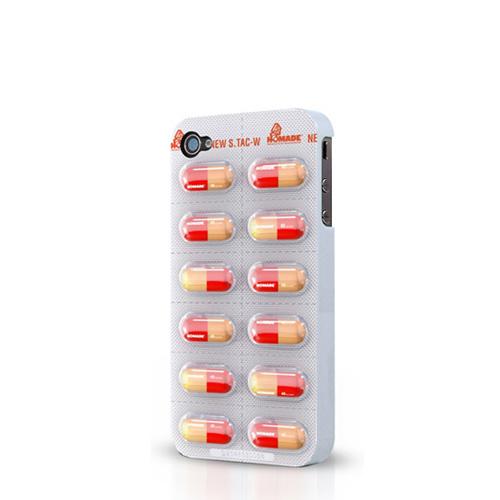Original Flashbacks AT&T/ Verizon Apple iPhone 4, iPhone 4S Hard Case - Red/ Yellow Pills