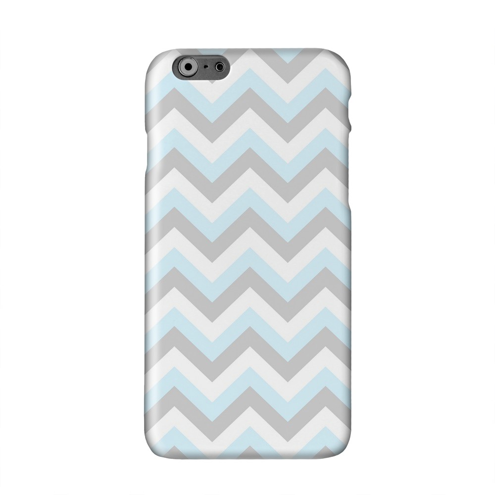 Geeks Designer Line (GDL) Apple iPhone 6 Matte Hard Back Cover - Blue on Gray on White Geeks Designer Line (GDL) Apple iPhone 6 Matte Hard Back Cover - Blue on Gray on White