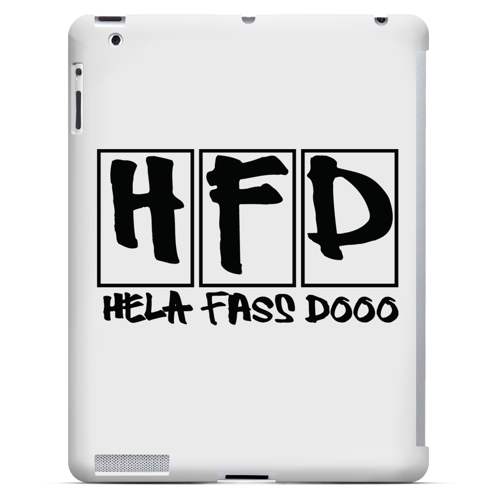 HFD Logo Hard Plastic Case for Apple iPad 2