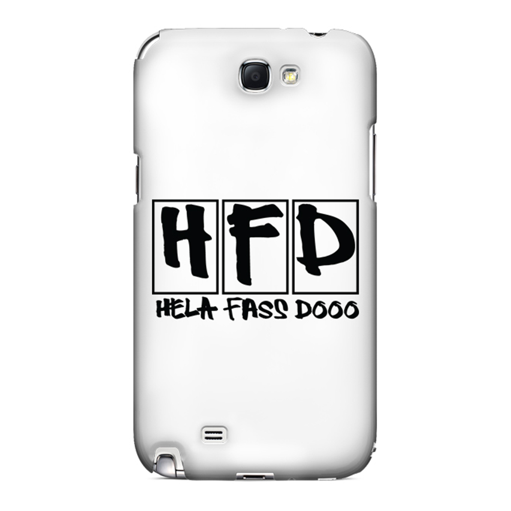 HFD Logo Hard Plastic Case for Samsung Galaxy Note 2
