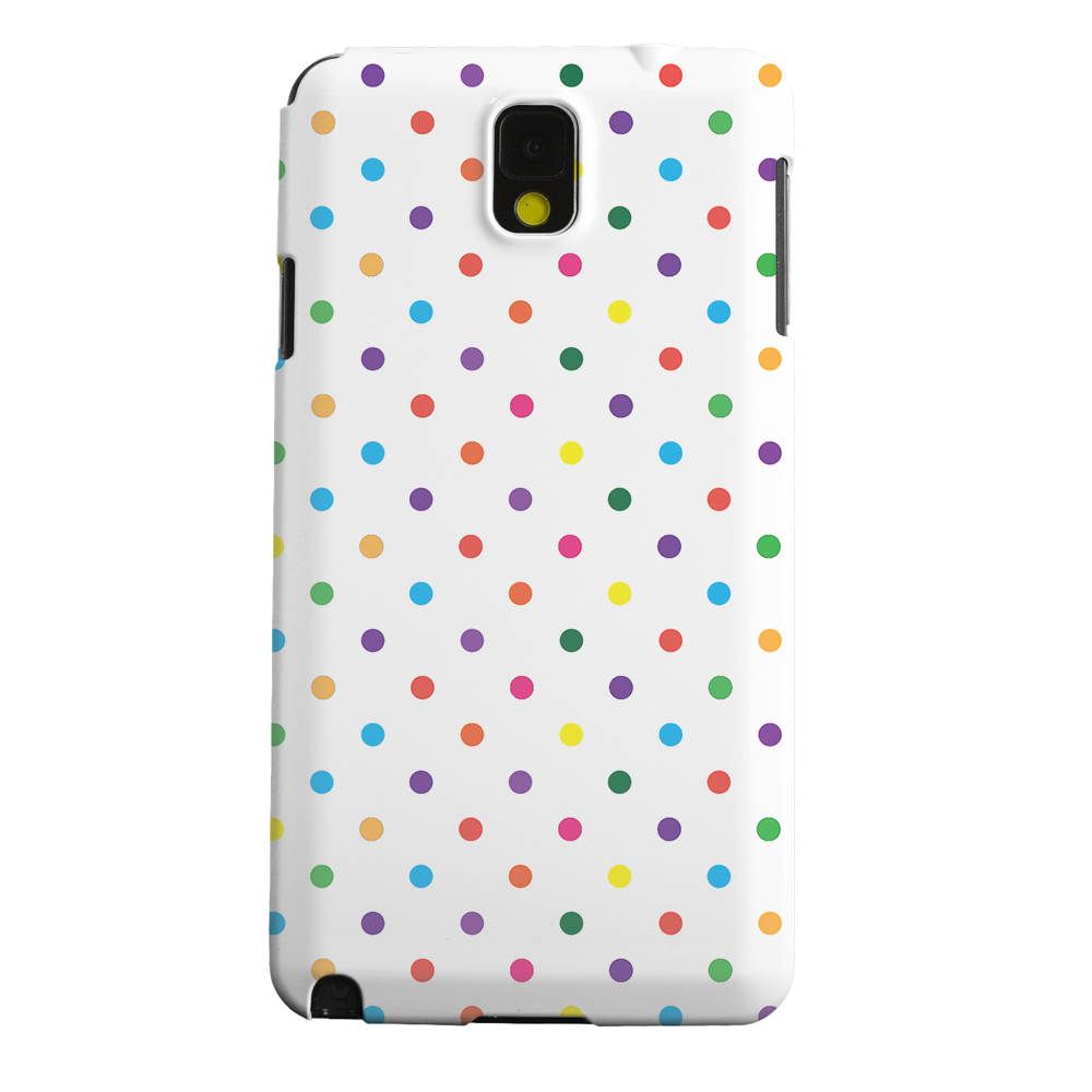 Geeks Designer Line (GDL) Samsung Galaxy Note 3 Matte Hard Back Cover - Small & Rainbow on White Geeks Designer Line (GDL) Samsung Galaxy Note 3 Matte Hard Back Cover - Small & Rainbow on White