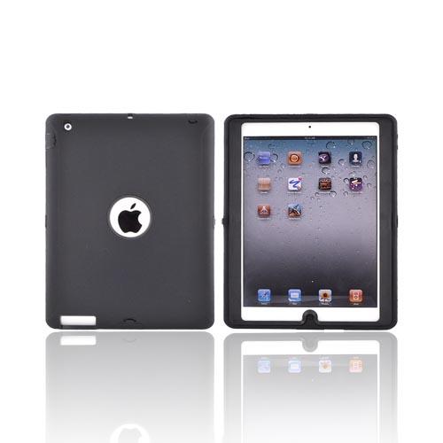 Apple iPad 2 Silicone Over Hard Case - Black