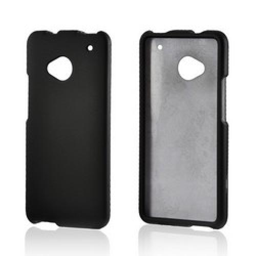 Black Rubberized Hard Case for HTC One