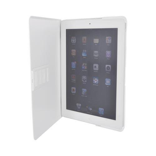 Apple iPad 2 Slim Standing Hard Case w/ Adjustable Stand Angles - White