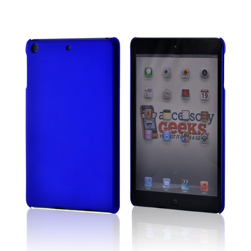 Blue Rubberized Hard Case for Apple iPad Mini 1/2/3