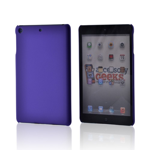 Purple Rubberized Hard Case for Apple iPad Mini 1/2/3