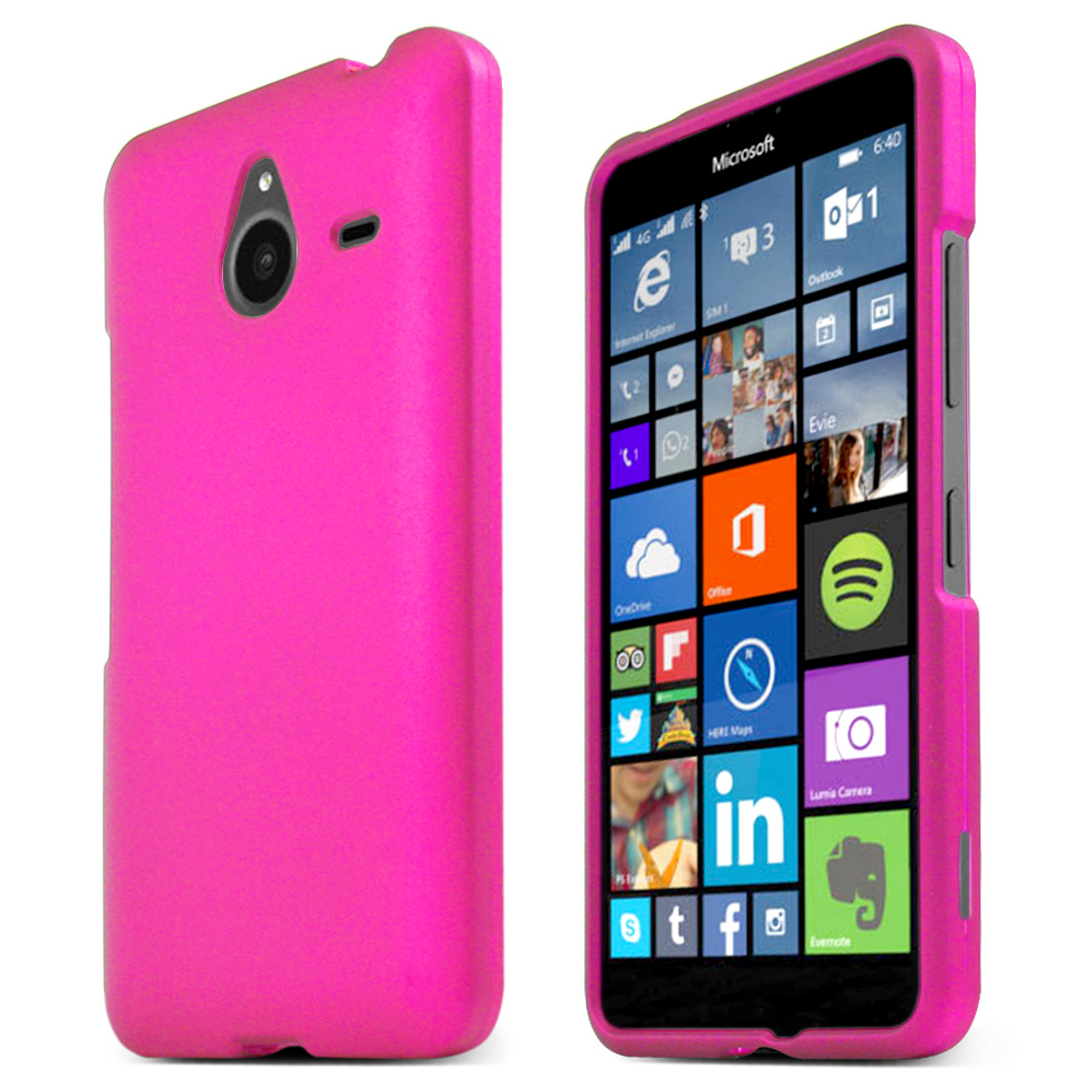 Nokia Lumia 640 XL Case, HOT PINK Slim & Protective Rubberized Matte Hard Plastic Case Nokia Lumia 640 XL Case, HOT PINK Slim & Protective Rubberized Matte Hard Plastic Case