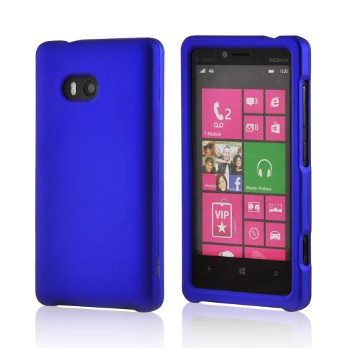 Blue Rubberized Hard Case for Nokia Lumia 810