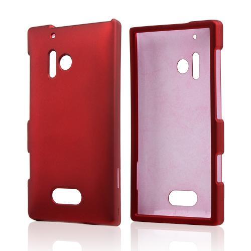 Red Rubberized Hard Case for Nokia Lumia 928