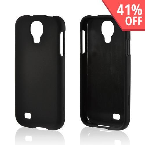 Black Rubberized Hard Case for Samsung Galaxy S4