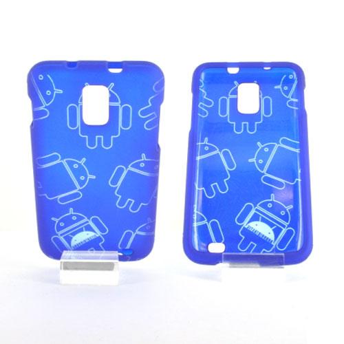 Samsung Galaxy S2 Skyrocket Rubberized Androitastic Hard Case - Blue
