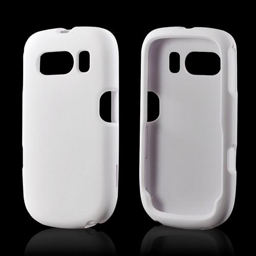 Solid White Rubberized Hard Case for ZTE Aspect F555