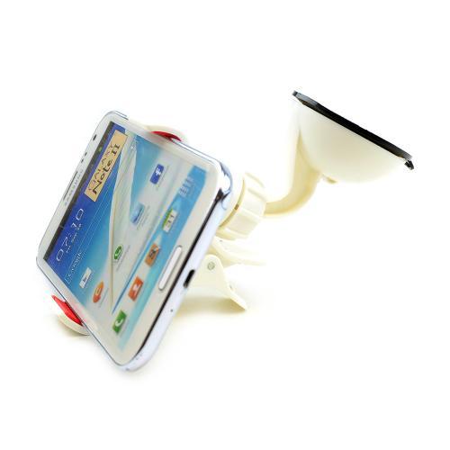 White/ Red Phone/ MP3 Suction Car Mount