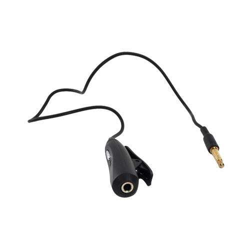 Black (male) to 3.5mm (female) Headset Adapter w/ Microphone & Answer/End Button