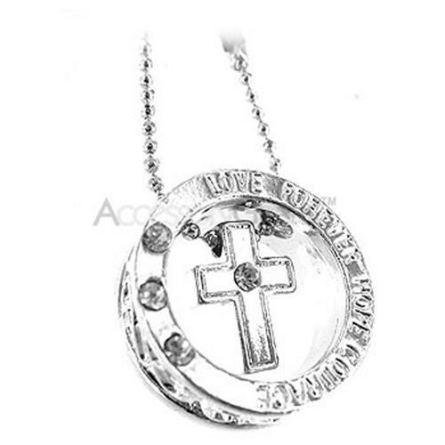Cross Ring Cell Phone Charm - Clear