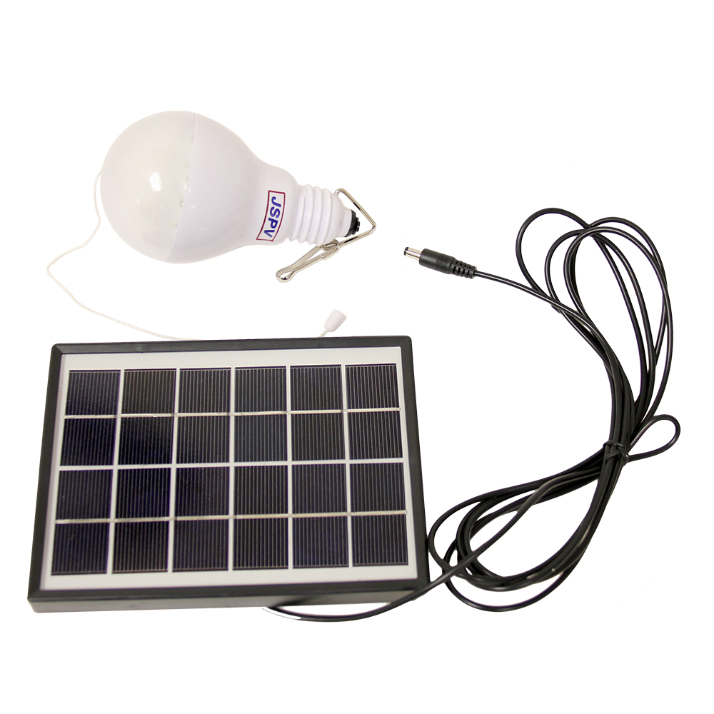 Solar Panel w/ LED Lamp Set - Perfect for Camping!