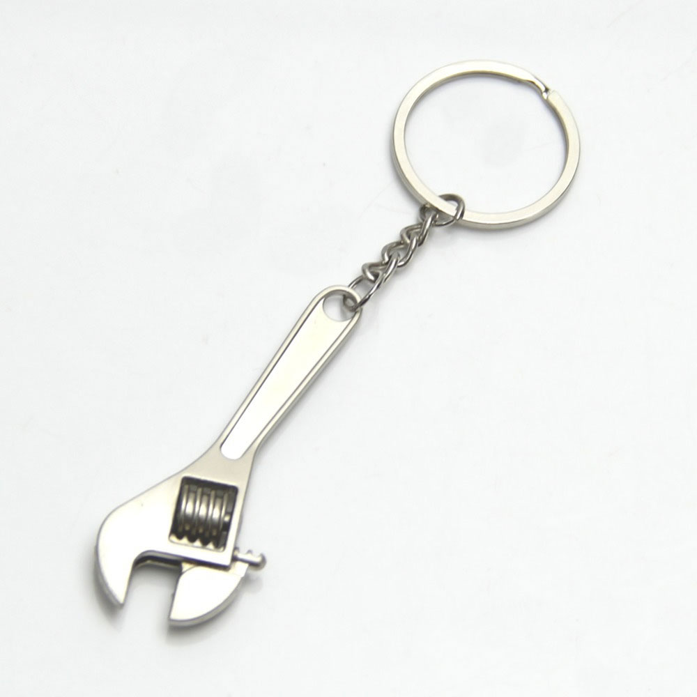 Metal Multi-Function Adjustable Wrench Spanner Keychain