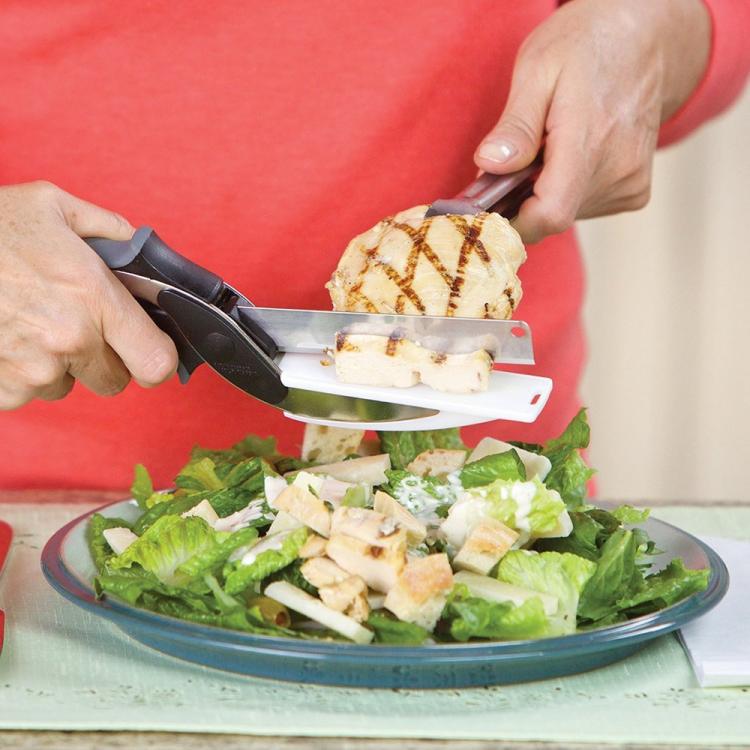 Kitchen Shears With Built-in Cutting Board - Multipurpose Kitchen Scissors - Use Anywhere!