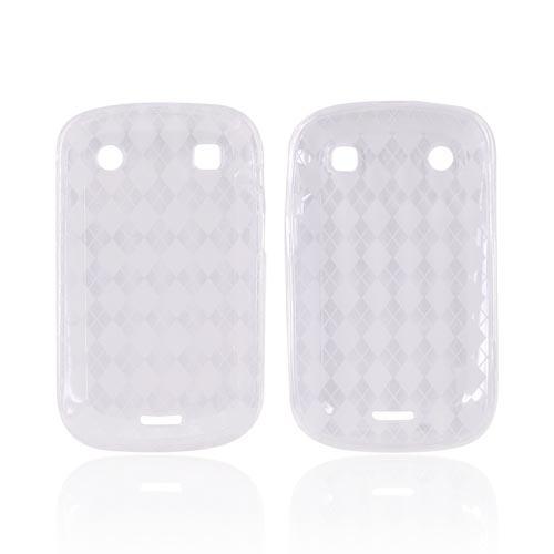 Blackberry Bold 9900, 9930 Crystal Silicone Case - Clear Argyle
