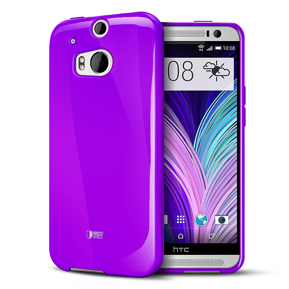 REDShield Solid Purple Crystal Silicone Skin TPU Case for HTC One (M8)