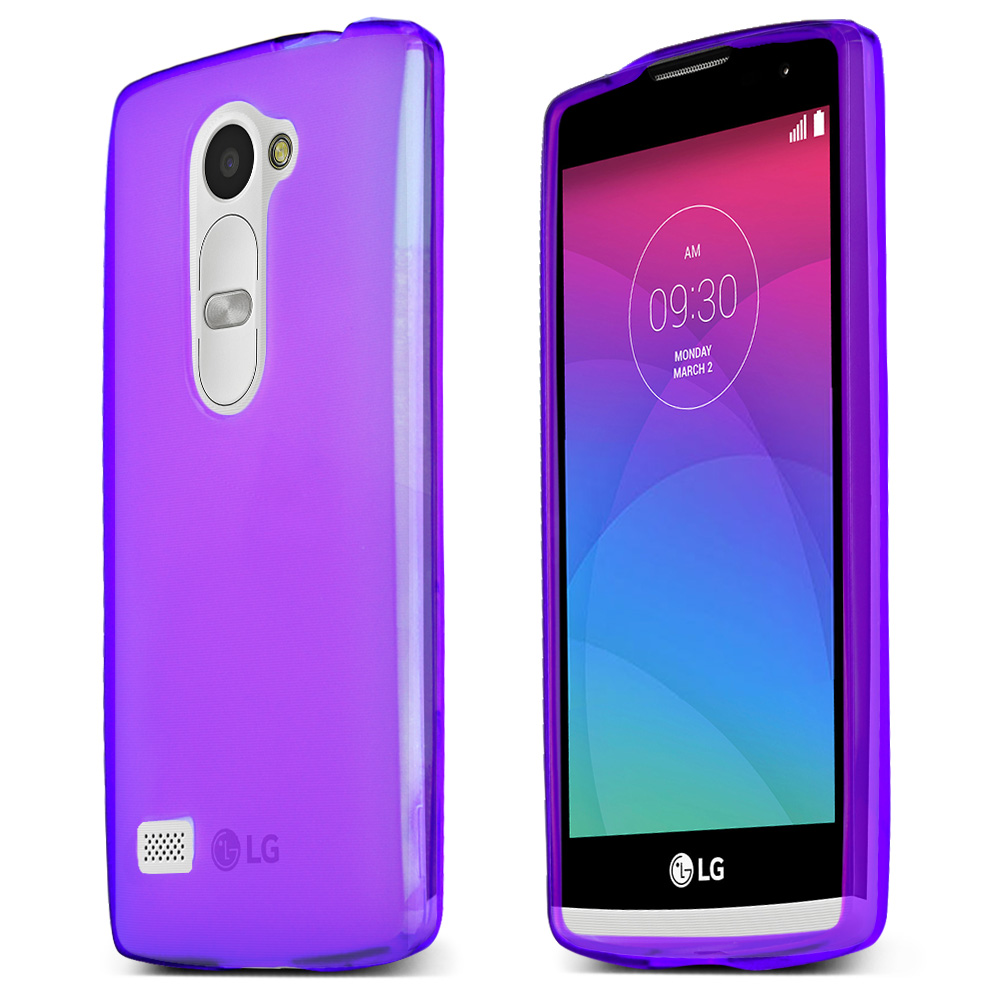 LG Leon Case, Purple Slim & Flexible Anti-shock Crystal Silicone TPU Skin Protective Cover LG Leon Case, Purple Slim & Flexible Anti-shock Crystal Silicone TPU Skin Protective Cover