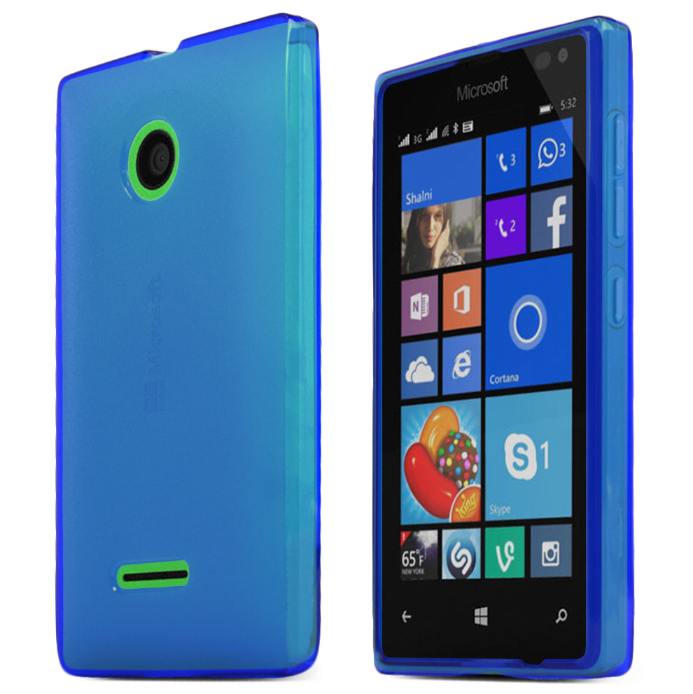Nokia Lumia 435 Case, STANDARD BLUE Slim & Flexible Crystal Silicone TPU Skin Case Cover Nokia Lumia 435 Case, STANDARD BLUE Slim & Flexible Crystal Silicone TPU Skin Case Cover