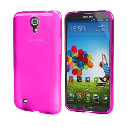 Purple Crystal Silicone Skin Case for Samsung Galaxy Mega 6.3
