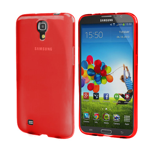 Red Crystal Silicone Skin Case for Samsung Galaxy Mega 6.3