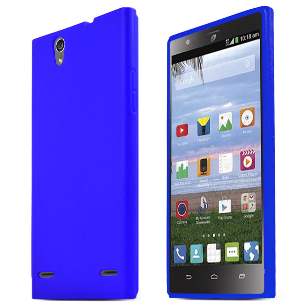 ZTE Lever Z936L Case, BLUE Slim & Flexible Crystal Silicone TPU Protective Case ZTE Lever Z936L Case, BLUE Slim & Flexible Crystal Silicone TPU Protective Case