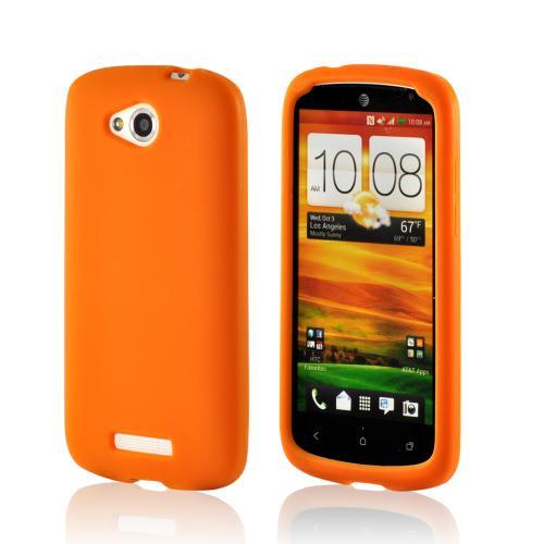 Orange Silicone Case for HTC One VX