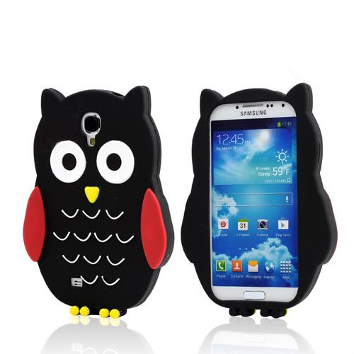 Black Owl Silicone Case for Samsung Galaxy S4