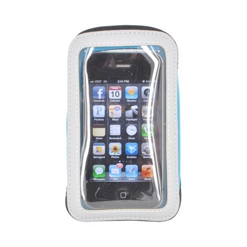 Nylon Armband w/ Velcro Closure - Turquoise/ Silver (PUTL)