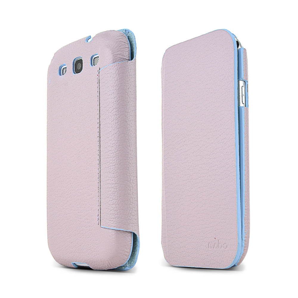 MobC Lavender Samsung Galaxy S3 C.Pocket Hard Cover Diary Case w/ Suede Interior & ID Slots