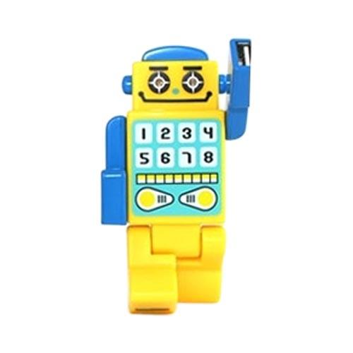 Robot USB HUB w, 4 Ports and LED Eyes (2.0 Hi-Speed) Mini USB Cable Included - Yellow