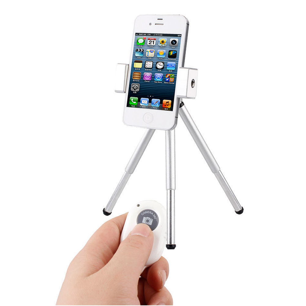 White Wireless Bluetooth Shutter Remote - Take Selfies with Android Devices!