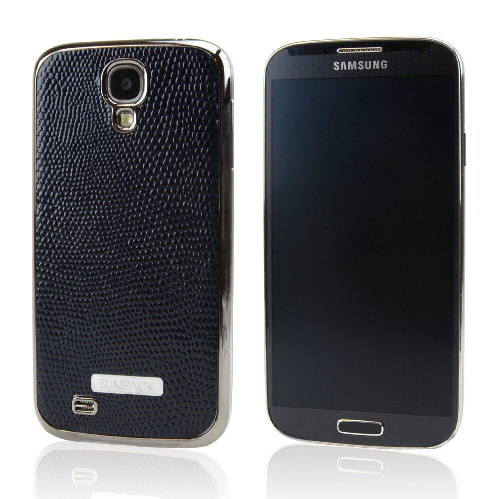 Slimpack Navy Samsung Galaxy S4 leather textured battery door case
