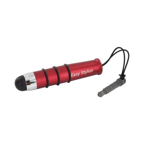 Mini Stylus Pen for Touch Screen - Red/Silver